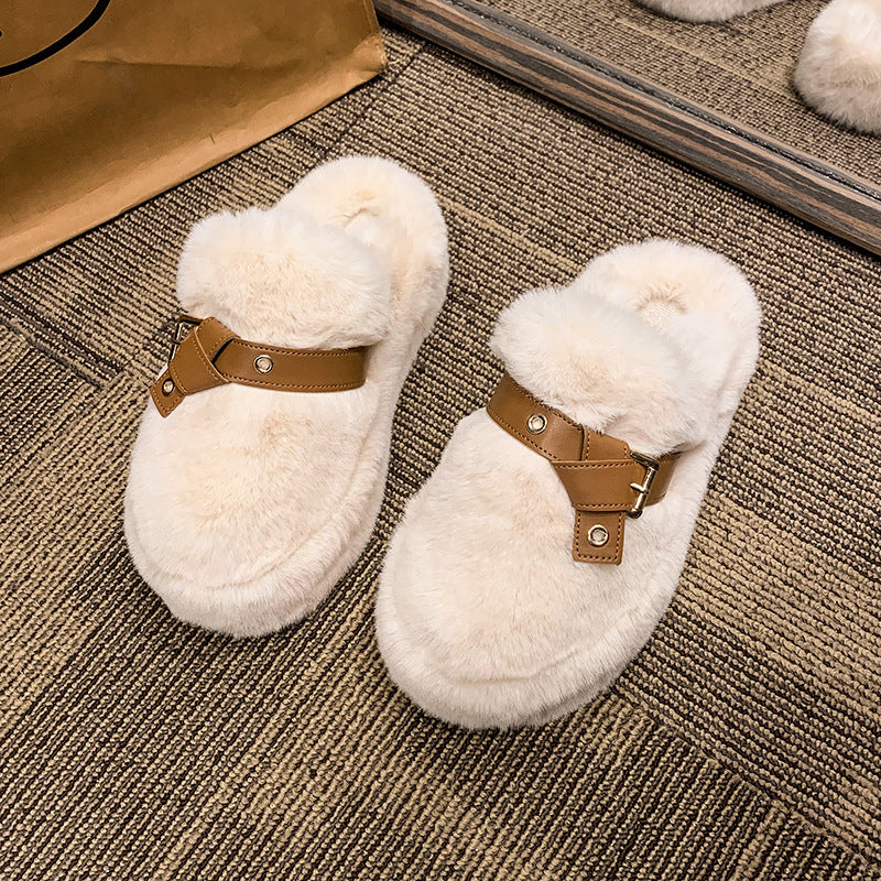 Thick Bottom Fluffy Slippers