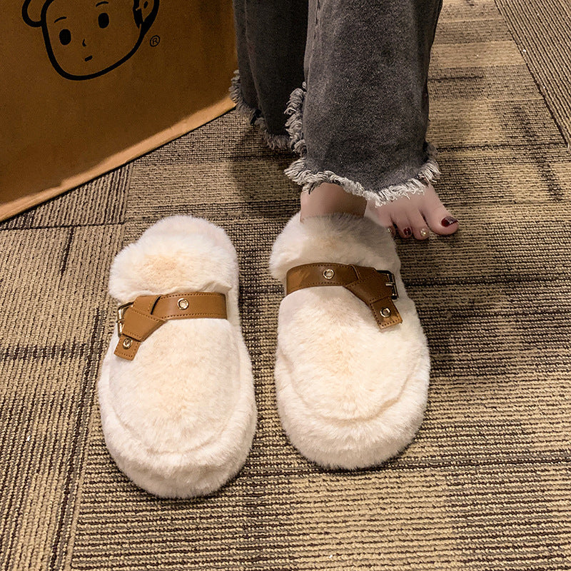 Thick Bottom Fluffy Slippers