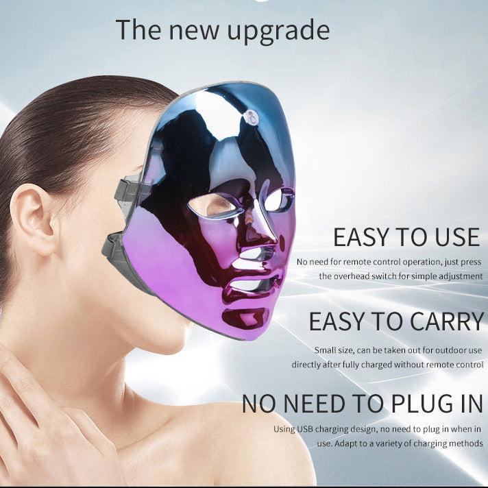LED Rechargeable Face Mask Acne And Freckles Led Color Light Mask